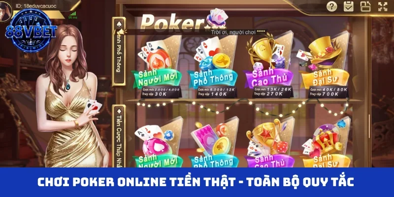 Chơi poker online tiền thật